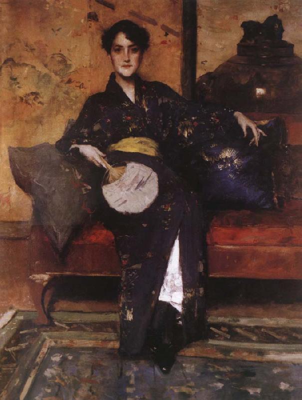 William Merritt Chase Blue Kimono